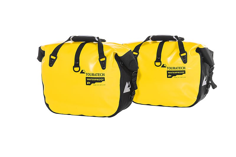 Side bag ENDURANCE Click (pair), yellow, by Touratech Waterproof ...